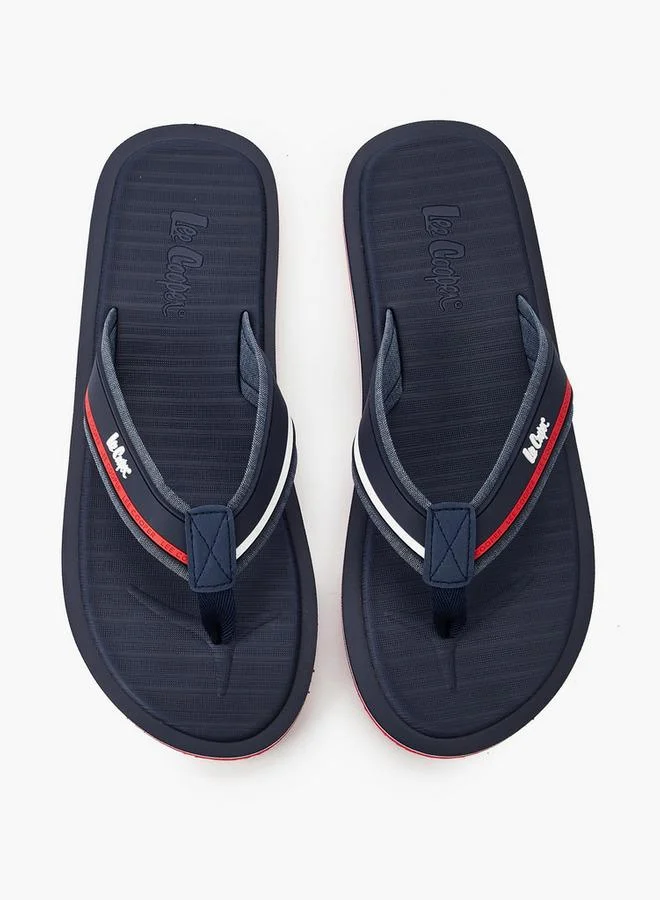 Lee Cooper Men Logo Detail Flip-Flops